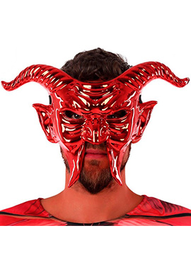 Máscara Diablo Rojo Brillante