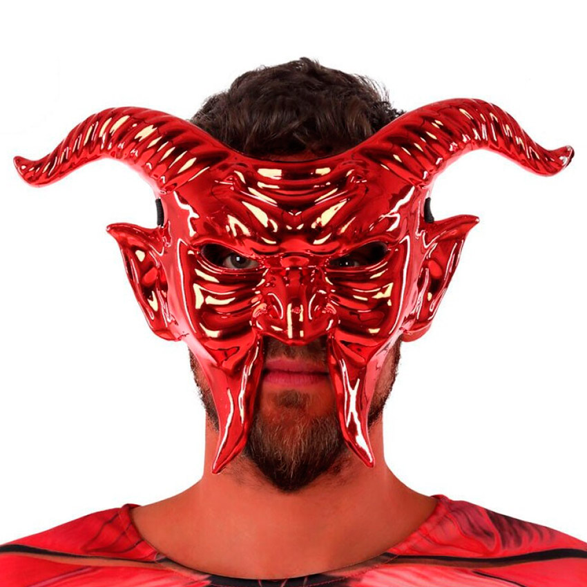 Máscara Diablo Rojo Brillante