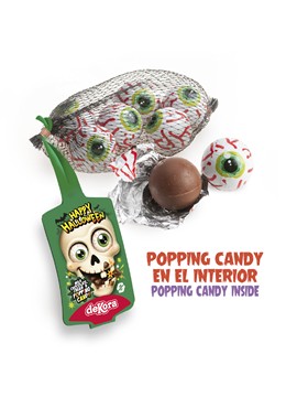 Ojos de Chocolate con Popping Candy 5 ud - Dekora