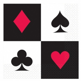 Pack 16 servilletas Poker