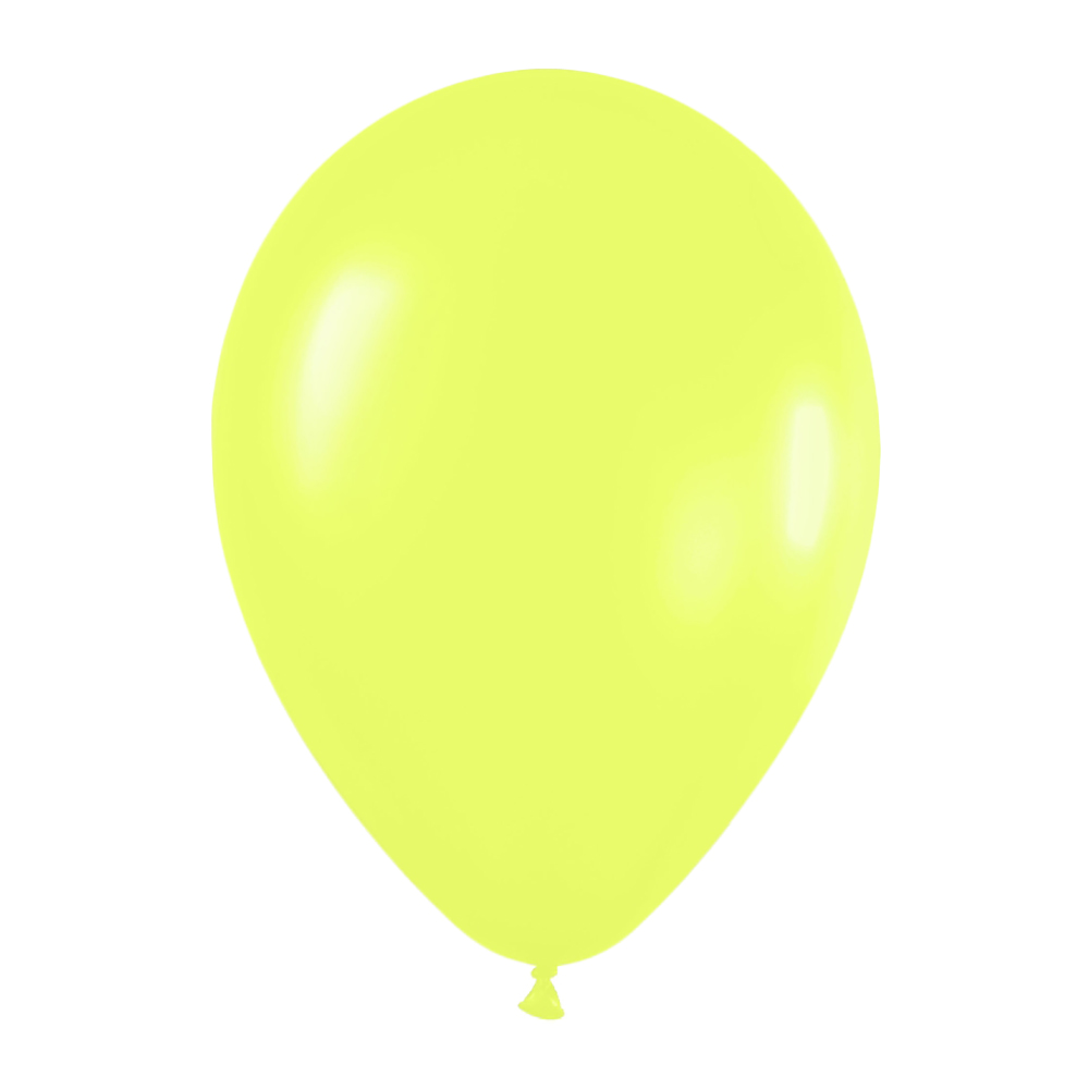 Pack de 50 globos amarillo neon