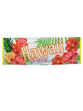 Pancarta Hawai Party