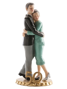 Figura para tarta pareja 50 aniversario 20cm