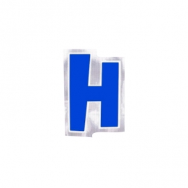 Pegatina para Globos Letra H Azul