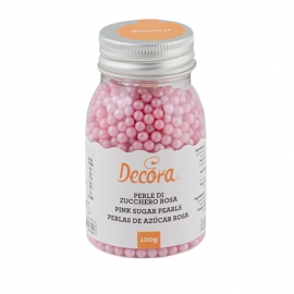 Perlas de Azúcar Rosa Nacarado 4 mm - Miles de Fiestas