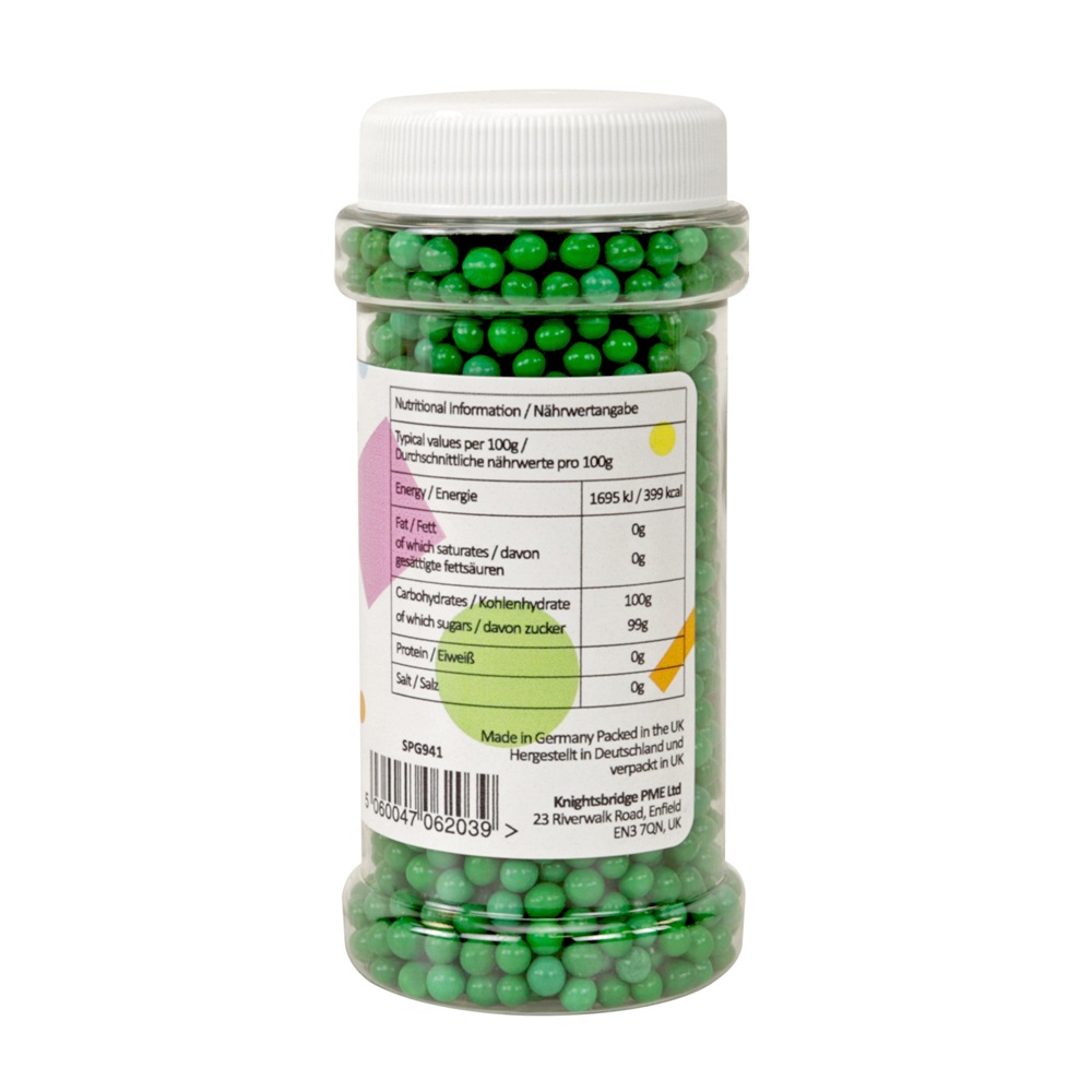 Perlas de Azúcar verdes - Miles de Fiestas