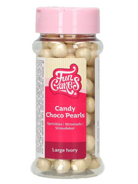 Perlas de Chocolate Color Marfil 70 gr