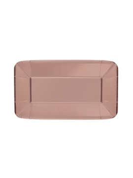 Set de 8 Bandejas Oro Rosado 23 cm