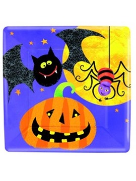 Juego de 8 Platos Happy Halloween 17cm