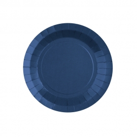Platos de Papel Azul Intenso 17,5 cm 10 ud