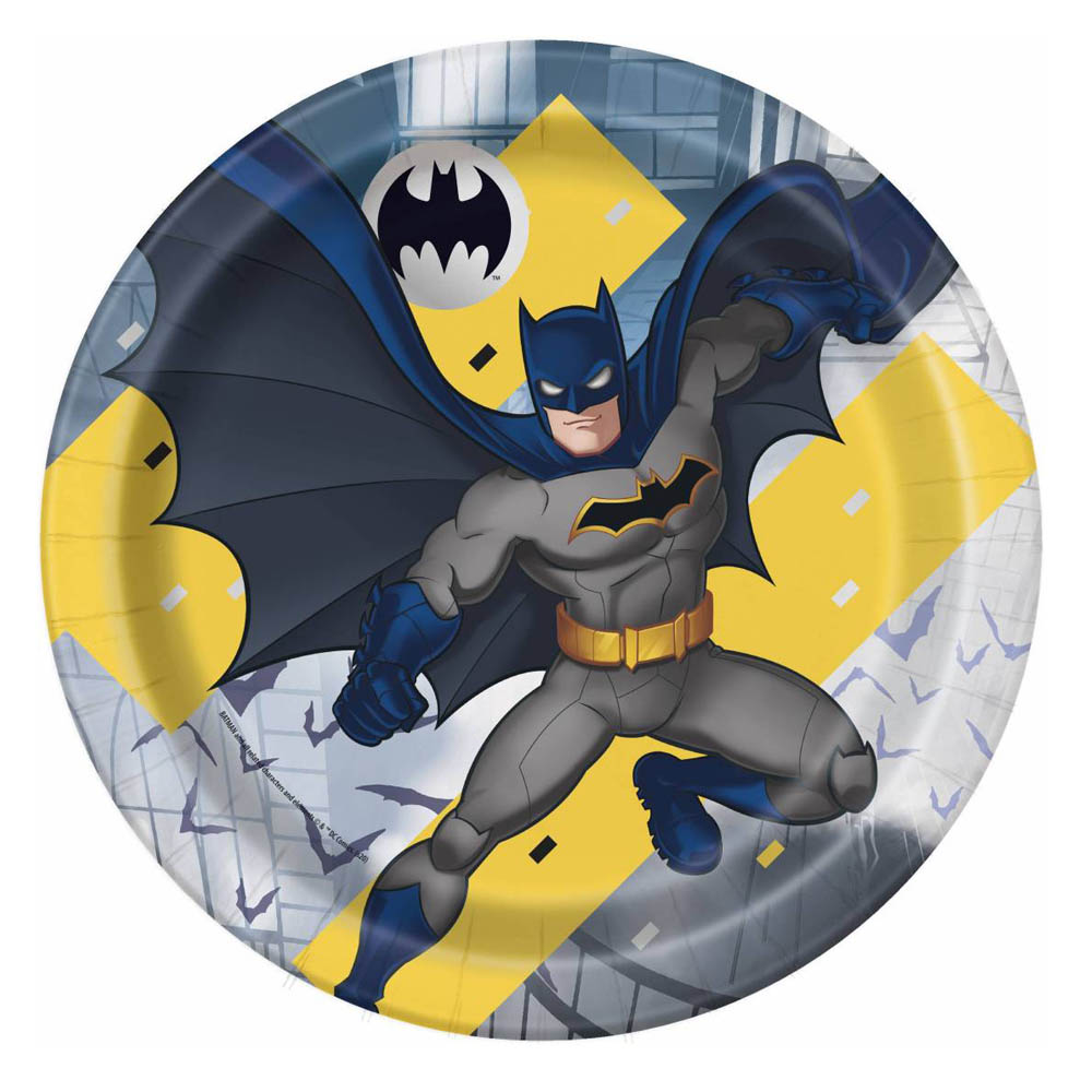 Platos de Papel Batman 22 cm 8 ud