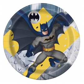 Platos de Papel Batman 22 cm 8 ud
