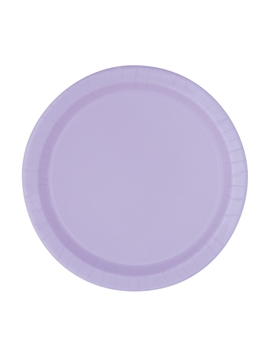 Juego de 8 Platos Lilas 22 cm