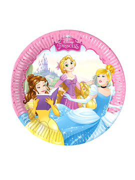 Set de 8 Platos Princesas Disney 20 cm