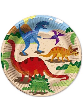 Juego de 6 Platos Dino Island 22 cm