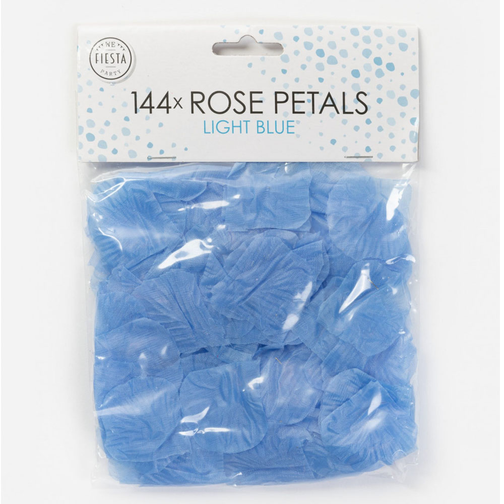 Pétalos de Rosa Color Azul Claro 144 ud