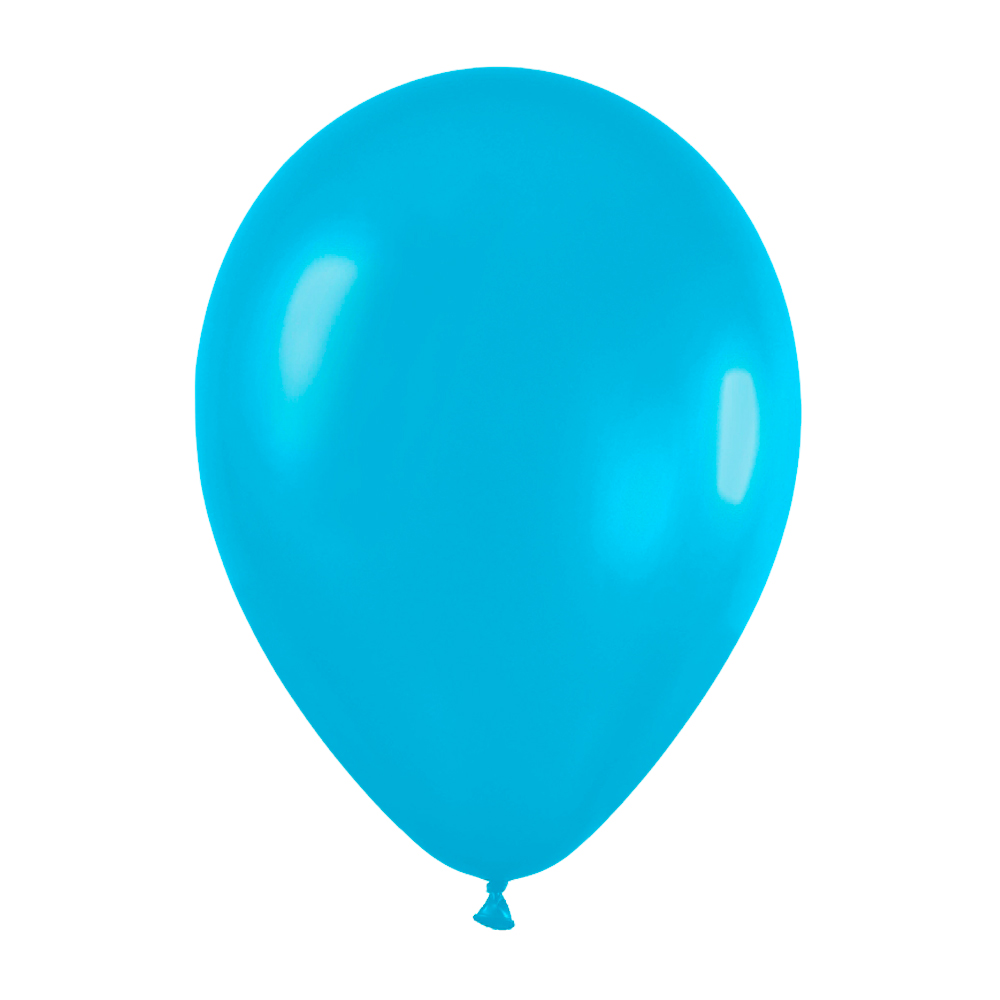 Pack de 10 globos azul caribe