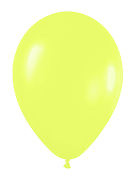 Pack de 50 globos amarillo neon