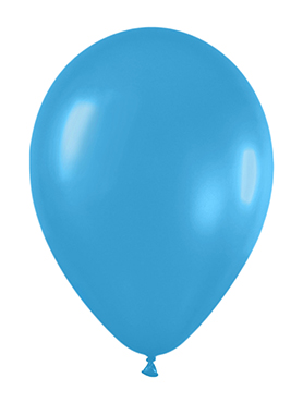 Pack de 50 globos azul neón