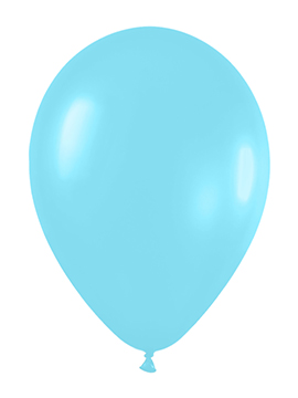 Pack de 50 globos azul caribe satinado