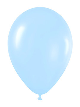 Pack de 50 globos azul satinado