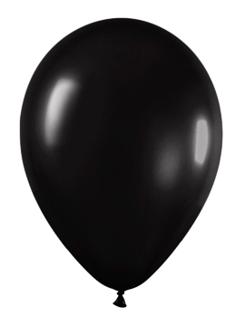 Pack de 50 globos negro metalizado