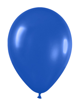 Pack de 50 globos azul real mate