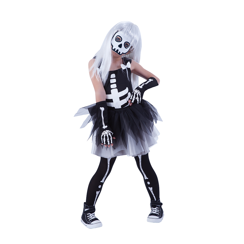 panel Reparación posible Proporcional Disfraz Esqueleto con Tutú Blanco Infantil】- ⭐Miles de Fiestas⭐ - 24 H ✓