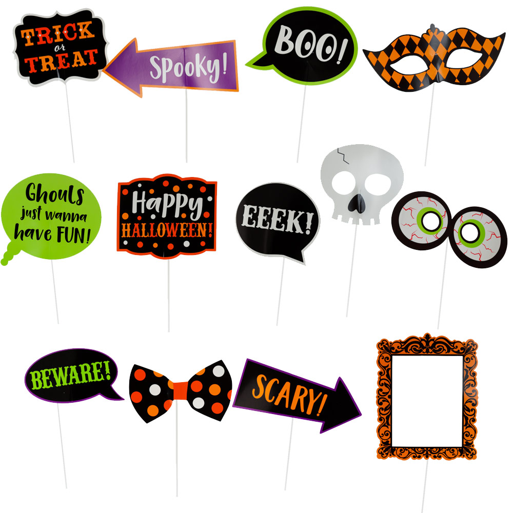 Set 13 accesorios para Photocall Halloween