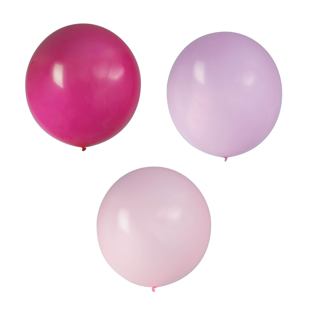 Set 3 Globos Foil Lila y Rosa 60 cm