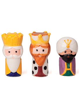 Set 3 Reyes Magos para Roscón de Reyes Lujo