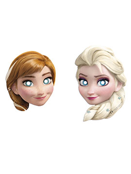 Set de 6 Caretas Frozen Elsa y Ana