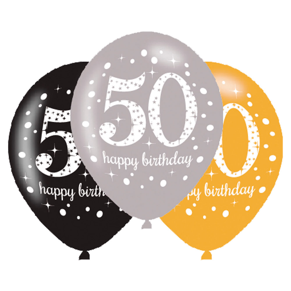 Globos verdes de cumpleaños de 50 años, 15 globos de cumpleaños verde y  negro para mujeres y hombres, decoración de fiesta de aniversario de 50  años
