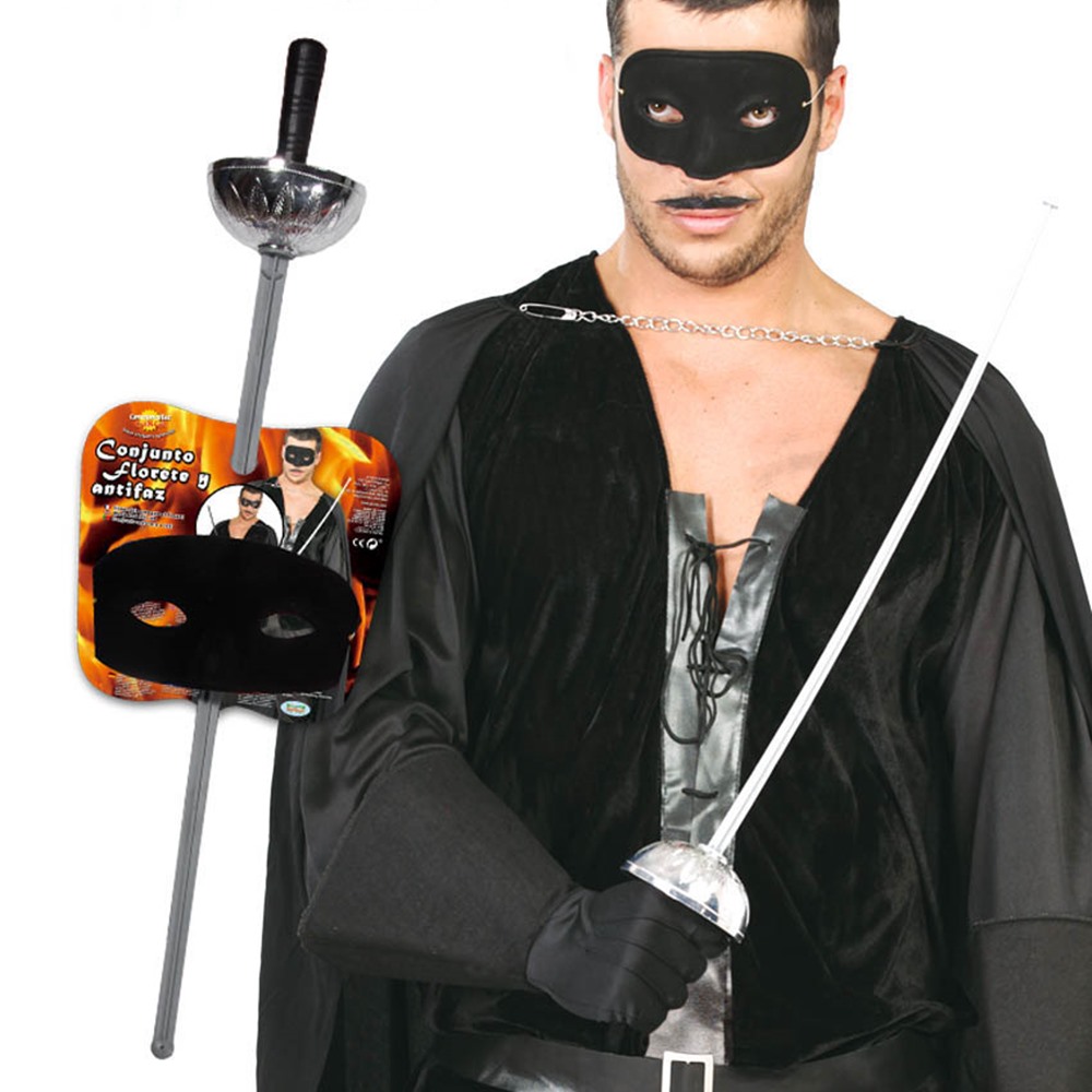 predicción transferir pánico Disfraz Zorro OPP Adulto - Comprar Online {Miles de Fiestas}