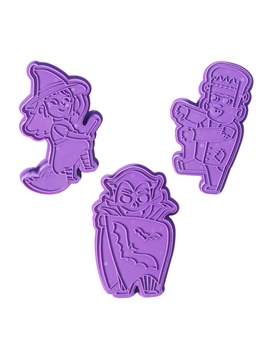 Set de cortador de galletas con texturizadores Halloween