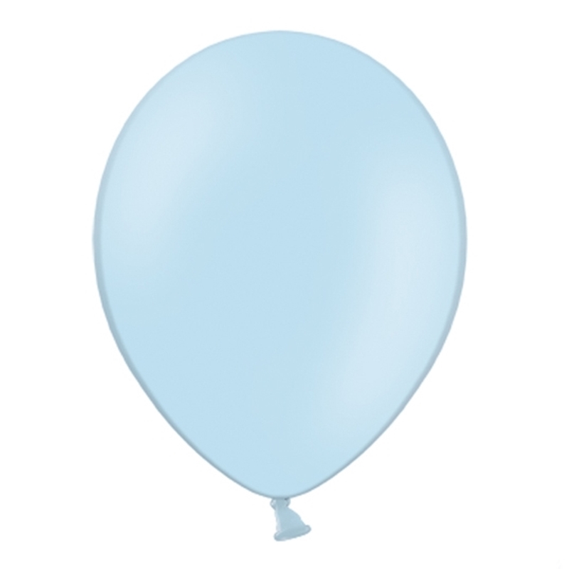 Set de 100 globos de látex Azul Bebé Pastel 30 cm
