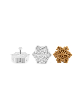 Set de 3 cortadores con marcador copo de nieve