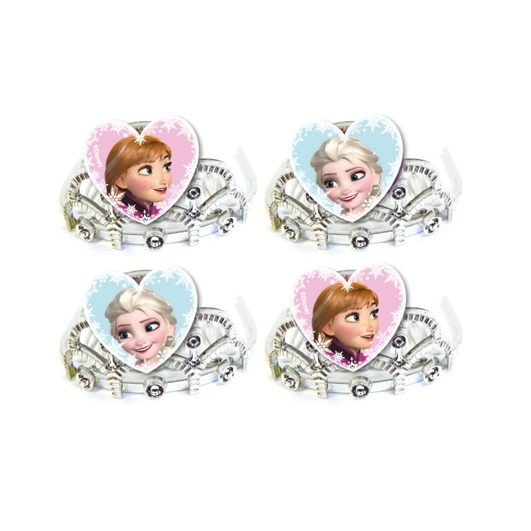 Set de 4 Tiaras Frozen Elsa y Ana