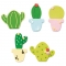 Set de 5 Decoraciones de Azúcar Cactus