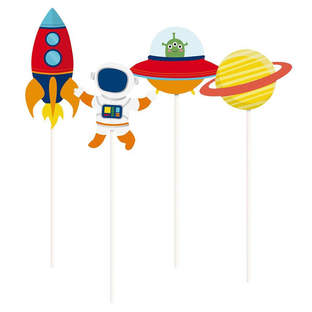 Set de 8 Toppers Largos Astronauta