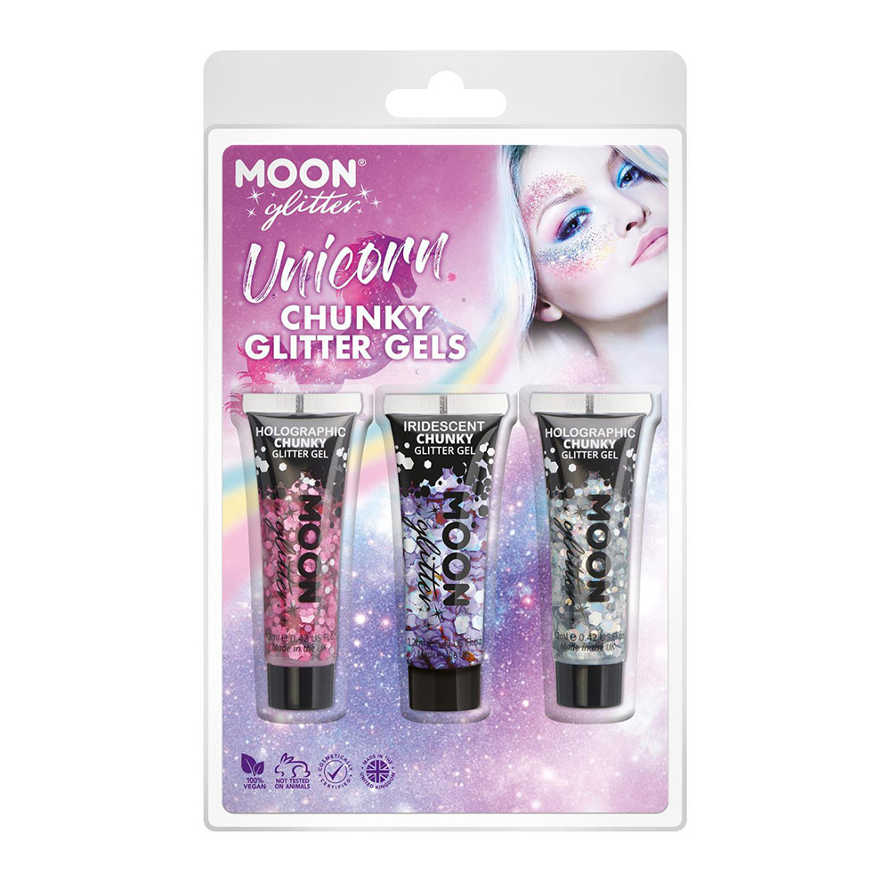 ▷ Set Maquillaje Glitter Gel Unicornio - ⭐Miles de Fiestas⭐