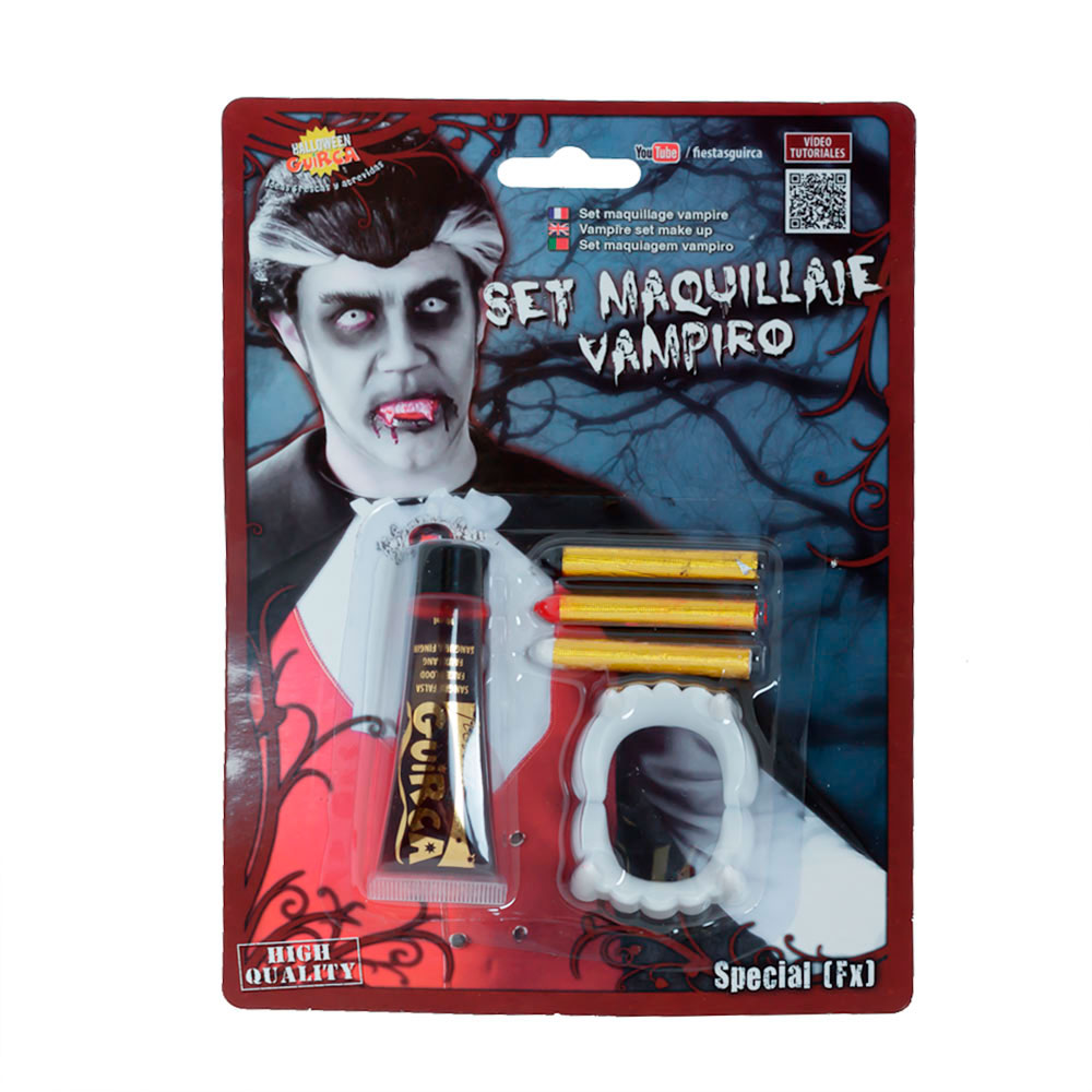 Set Maquillaje Vampiro con Sangre