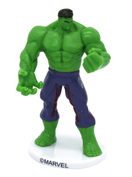 Figura de PVC para tarta de Hulk de Los Vengadores de 9 cm