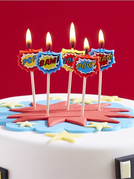 set de 5 velas de superheroes para tartas - fortnite cumpleanos tematico para imprimir