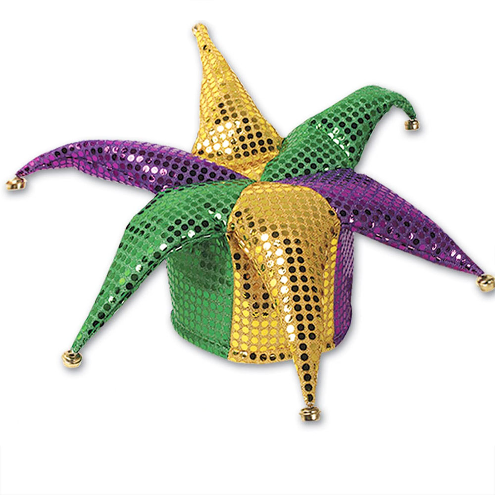 Sombrero Mardi Gras con Cascabeles