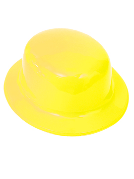 Sombrero Bombín Amarillo 26 cm