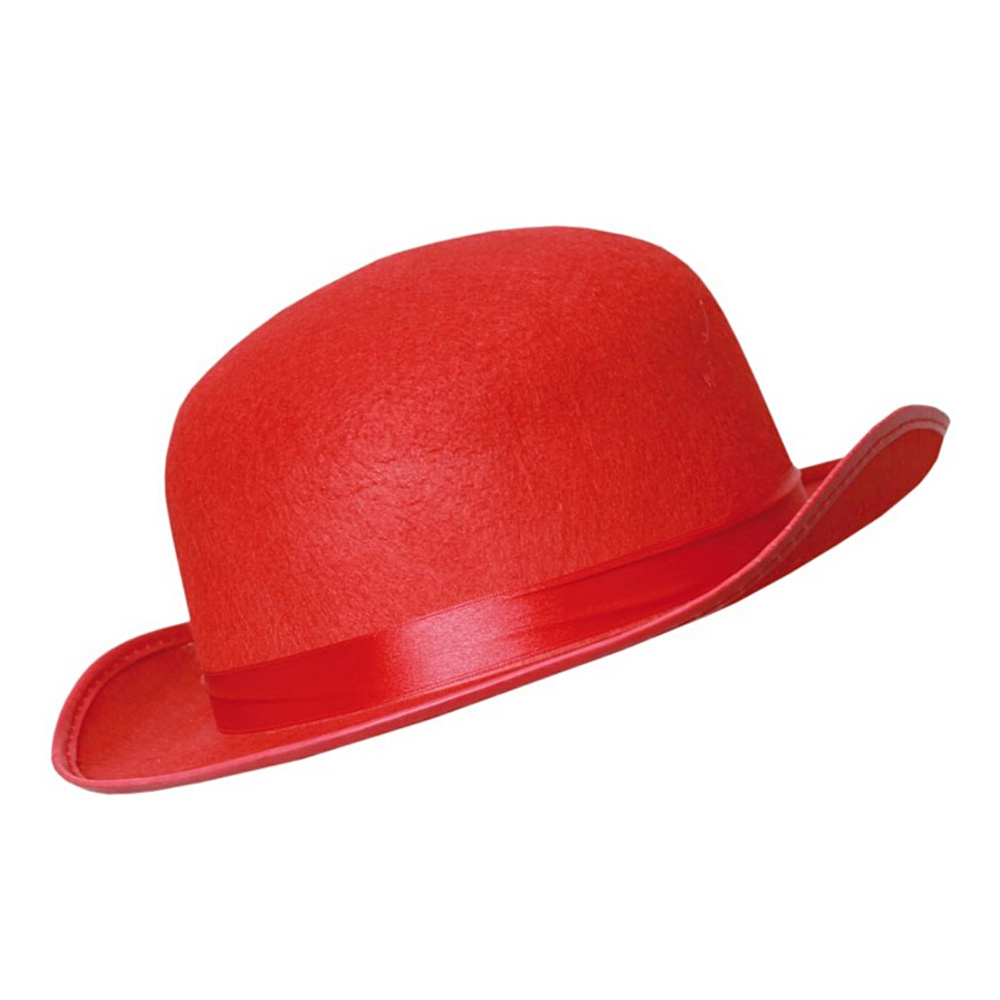 Sombrero Bombín Rojo