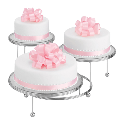 6 soportes para tartas de 3 pisos para cupcakes, reutilizables