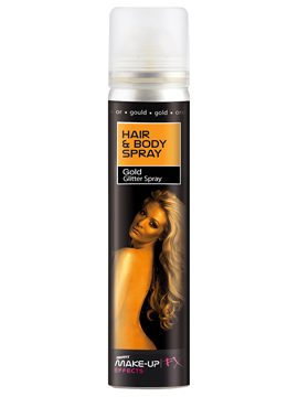 Spray para Cuerpo y Pelo Color Oro Brillante