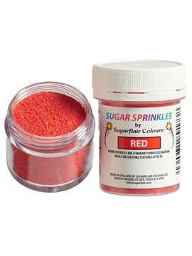 Sprinkles de Azúcar Rojos 40 gr - Sugarflair
